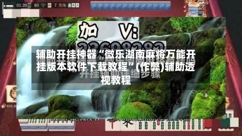 辅助开挂神器“微乐湖南麻将万能开挂版本软件下载教程”(作弊)辅助透视教程