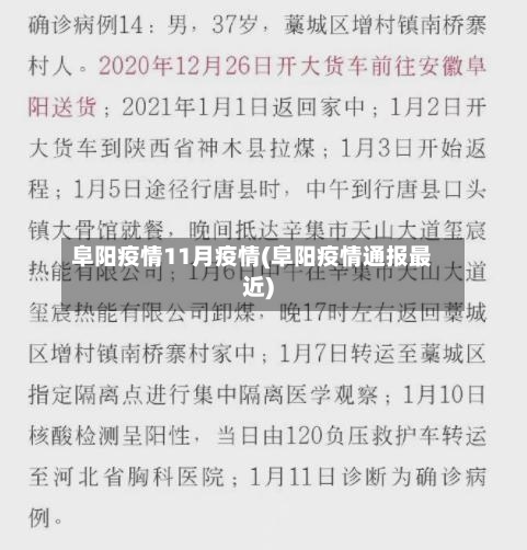 阜阳疫情11月疫情(阜阳疫情通报最近)