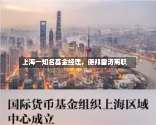 上海一知名基金经理，德邦雷涛离职