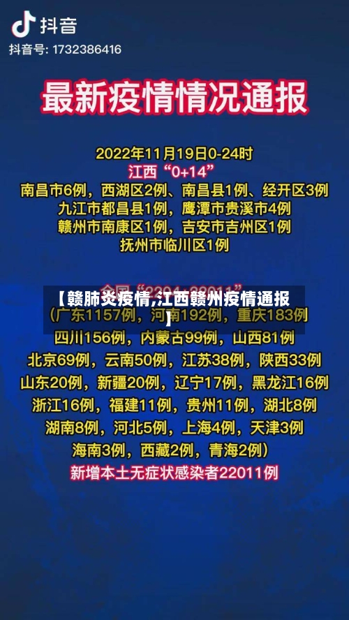 【赣肺炎疫情,江西赣州疫情通报】