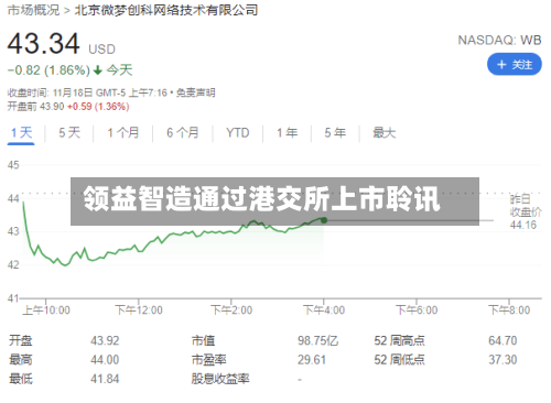 领益智造通过港交所上市聆讯