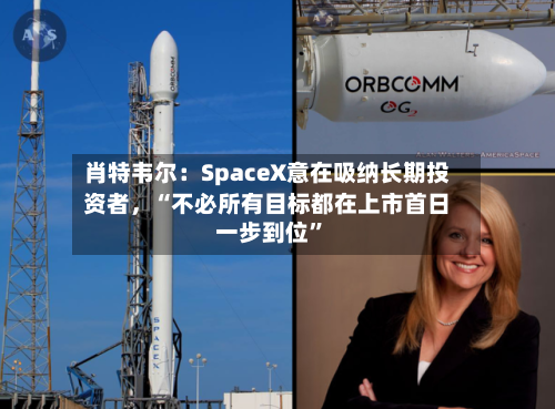 肖特韦尔:SpaceX意在吸纳长期投资者,“不必所有目标都在上市首日一步到位”