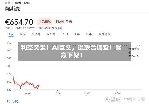 利空突袭!AI巨头,遭联合调查!紧急下架!