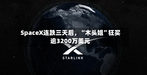 SpaceX连跌三天后,“木头姐”狂买逾3200万美元