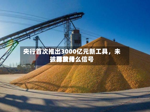 央行首次推出3000亿元新工具，未披露费用，释放什么信号