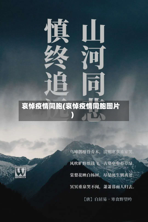 哀悼疫情同胞(哀悼疫情同胞图片)
