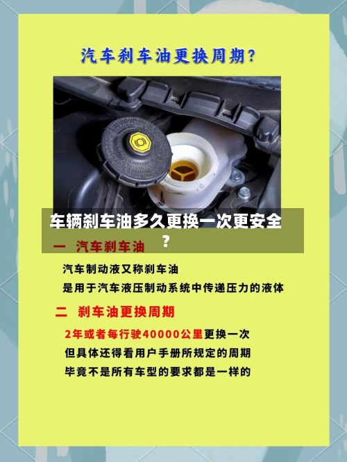 车辆刹车油多久更换一次更安全？